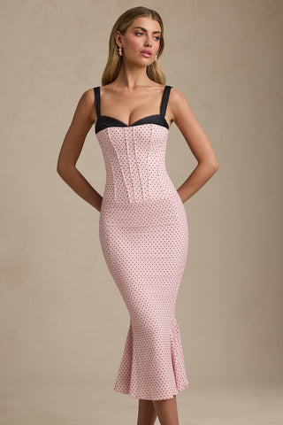 Layered Bra Detail Fishtail Dress