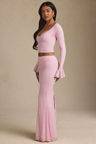 Lace Fishtail Maxi Skirt