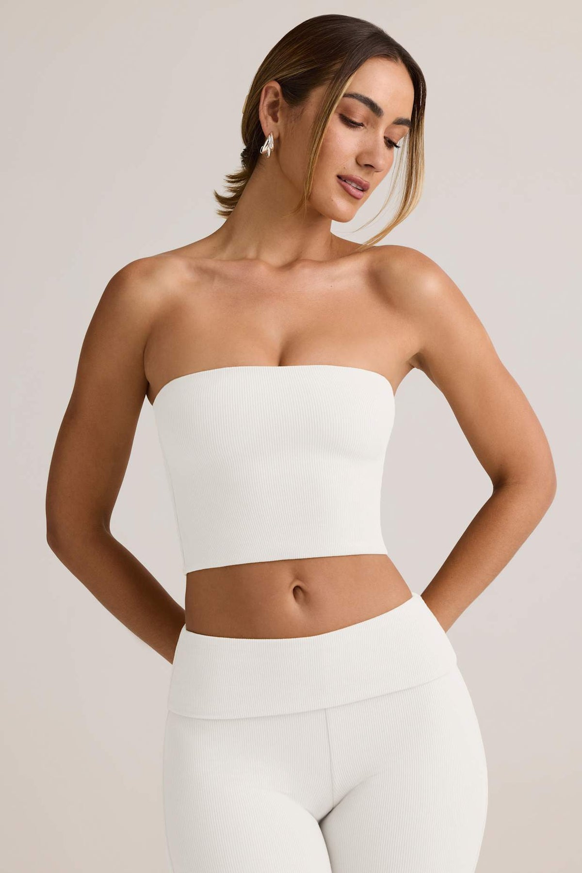 Strapless Bandeau Crop Top