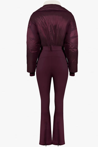 Belted Ski Suit with Flared Legs