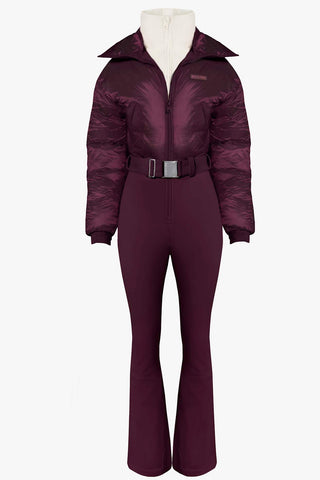Belted Ski Suit with Flared Legs