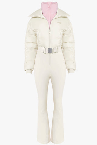 Layered Ski Suit with Belted Waist