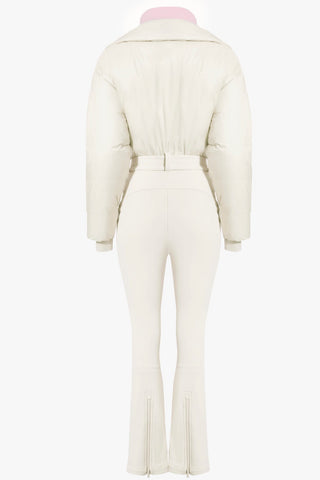 Layered Ski Suit with Belted Waist
