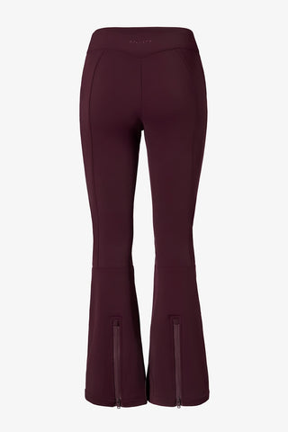 Burgundy Ski Salopettes with Belted Waist