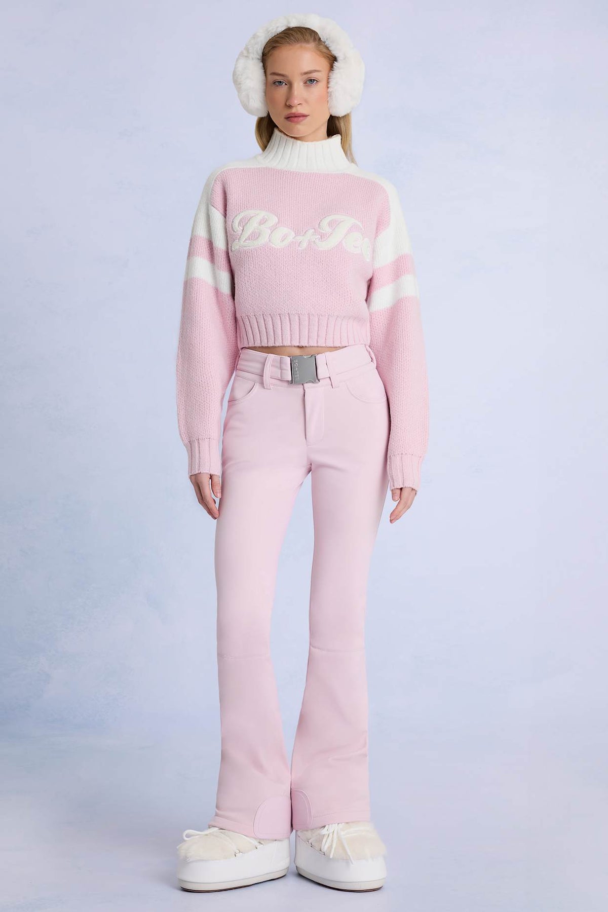 Powder Pink Ski Salopettes
