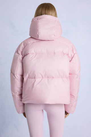 Powder Pink Cropped Ski Jacket