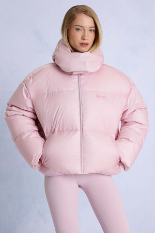 Powder Pink Cropped Ski Jacket
