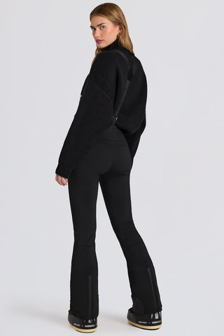 Black Waterproof Salopettes with Suspenders