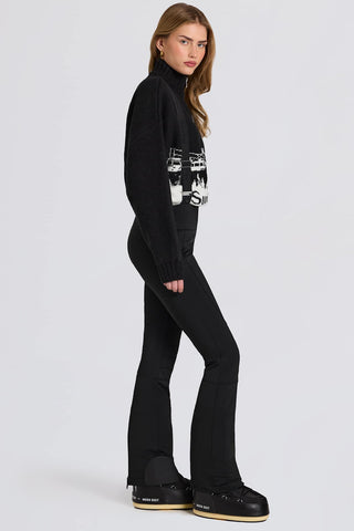 Black Waterproof Salopettes with Suspenders