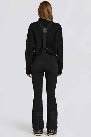 Black Waterproof Salopettes with Suspenders