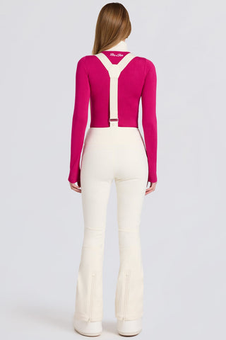 Flared Ski Salopettes with Suspenders