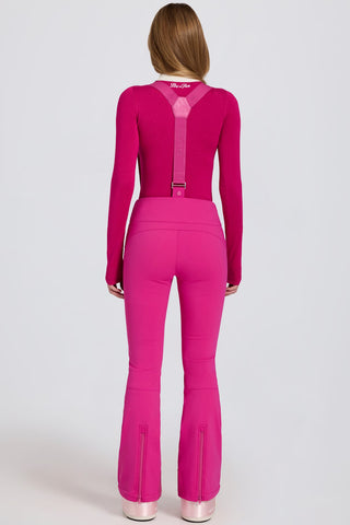 Pink Ski Salopettes with Suspenders