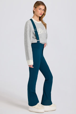 Teal Ski Salopettes with Suspenders