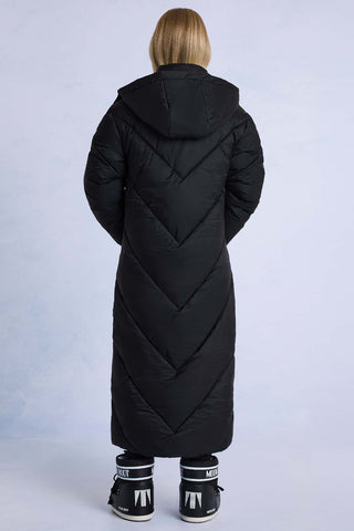 Sleek Waterproof Longline Parka