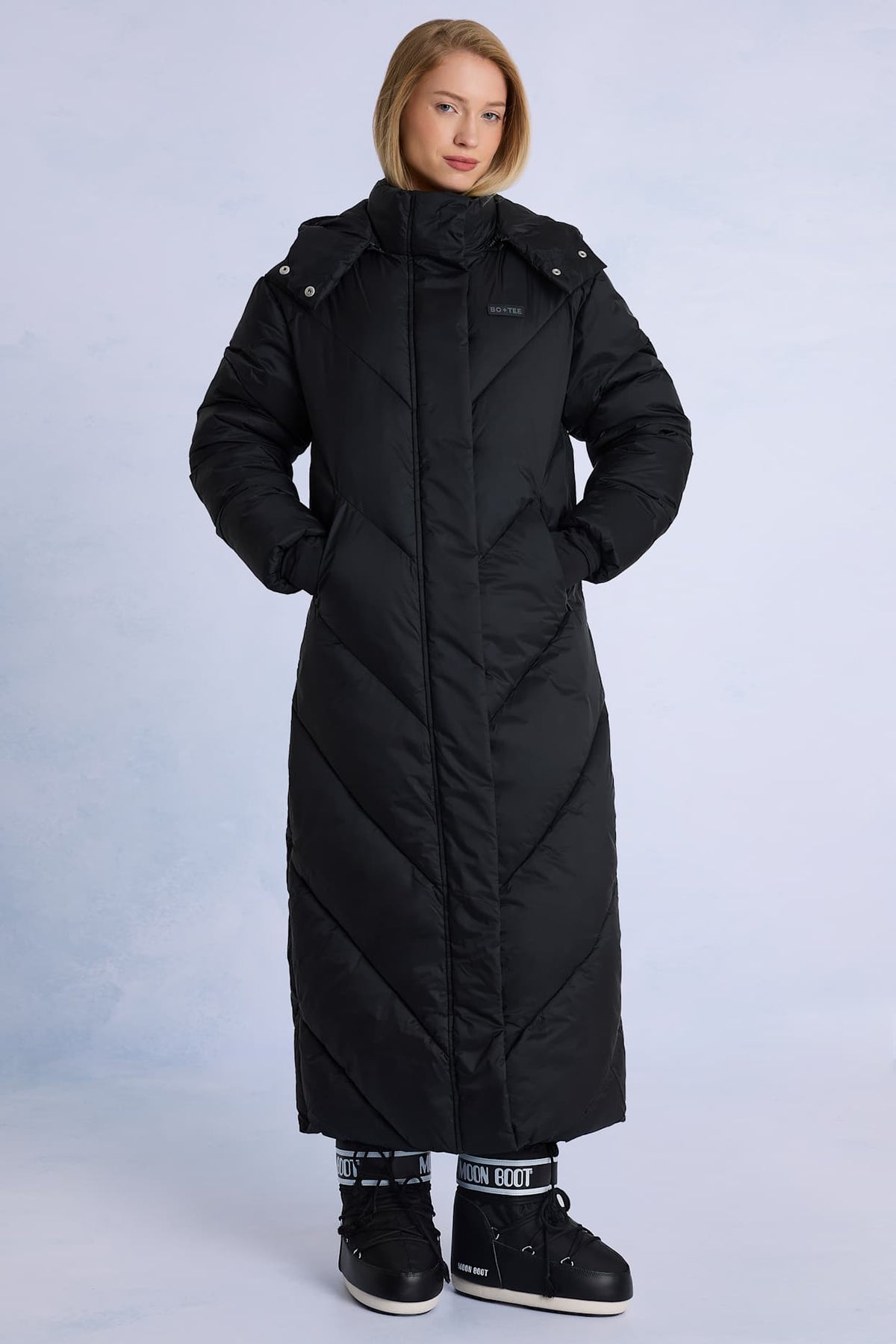 Sleek Waterproof Longline Parka