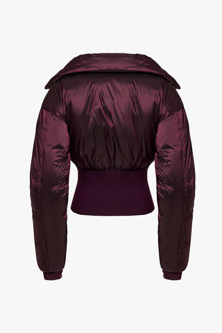 Layered Ski Jacket in Burgundy