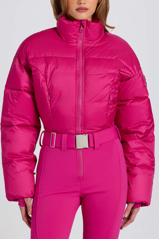 Padded Ski Suit in Magenta Pink