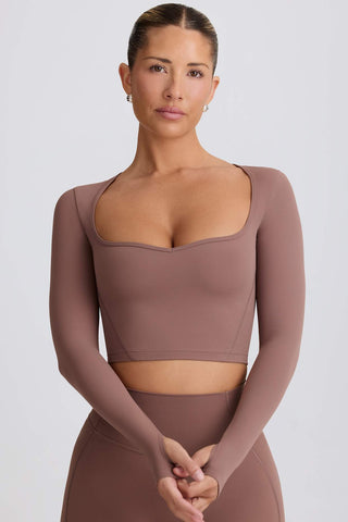 Sweetheart Neck Crop Top