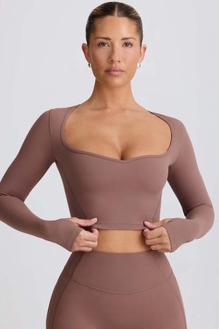 Sweetheart Neck Crop Top
