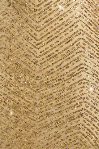 Sparkling Chevron Maxi Dress