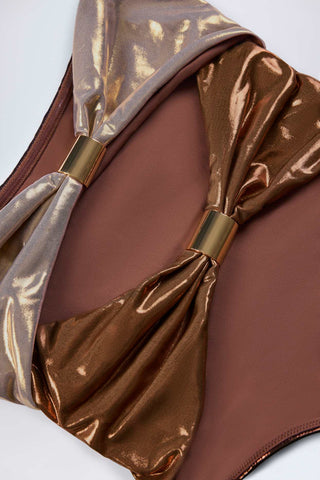 Cut Out Panel Swimsuit