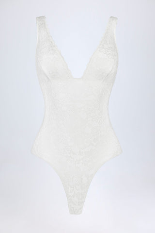 Lace Plunge Bodysuit