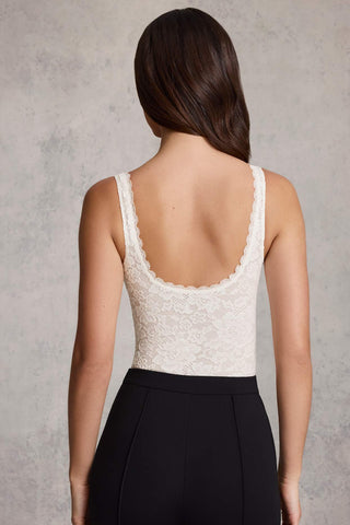 Lace Plunge Bodysuit